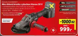 Lidl PARKSIDE PERFORMANCE Aku úhlová bruska s plochou hlavou 20 V nabídka
