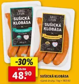 Lidl Sušická klobása nabídka