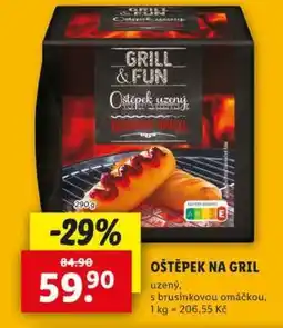 Lidl OŠTĚPEK NA GRIL nabídka