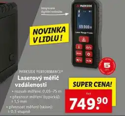Lidl PARKSIDE PERFORMANCE Laserový měřič vzdálenosti nabídka