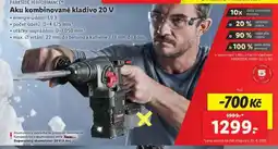 Lidl Aku kombinované kladivo 20 V nabídka