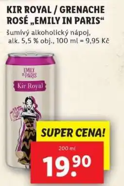 Lidl KIR ROYAL / GRENACHE ROSÉ „EMILY IN PARIS“ nabídka