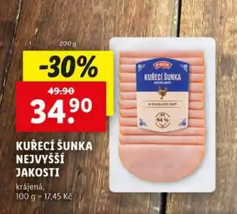 Lidl PIKOK Kuřecí šunka nejvyšší jakosti nabídka