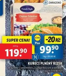 Lidl French Style Chicken Schnitzel 'Paprika Creme' nabídka