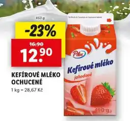 Lidl Pilos Kefírové mléko ochucené jahodové nabídka