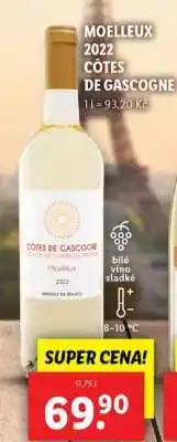Lidl MOELLEUX 2022 CÔTES DE GASCOGNE nabídka