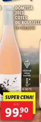 Lidl DOMITIA 2023 CÔTES DU ROUSSILLON nabídka