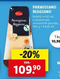 Lidl Milbona PARMIGIANO REGGIANO nabídka