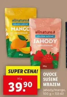 Lidl Allnature MANGO/JAHODY nabídka