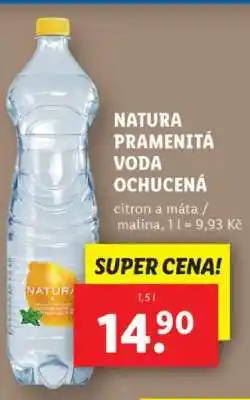 Lidl NATURA PRAMENITÁ VODA OCHUCENÁ nabídka