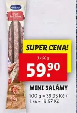 Lidl MINI SALÁMY nabídka