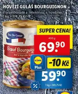Lidl HOVĚZÍ GULÁŠ BOURGUIGNON nabídka