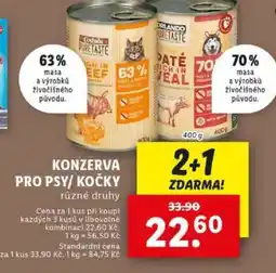 Lidl Konzerva pro psy/kočky nabídka
