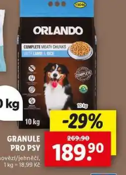 Lidl ORLANDO Granule pro psy nabídka
