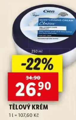 Lidl Cien Moisturising Cream Classic nabídka