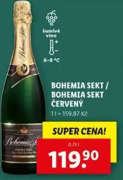 Lidl Bohemia sekt / Bohemia sekt červený nabídka