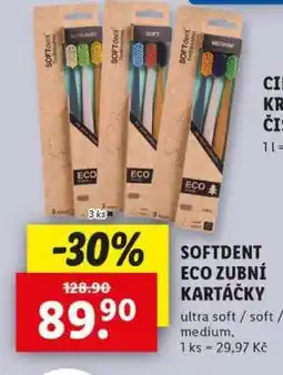 Lidl SOFTdent ECO zubní kartáčky nabídka