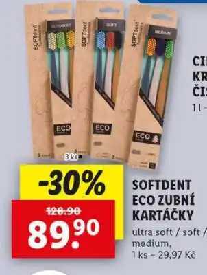 Lidl SOFTdent ECO zubní kartáčky nabídka