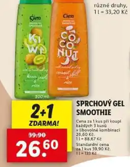 Lidl Cien Sprchový gel Smoothie nabídka