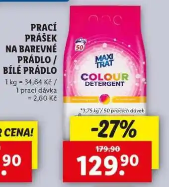 Lidl MAXI TRAT Colour Detergent nabídka