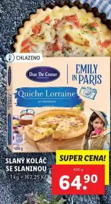 Lidl Duc De Coeur Quiche Lorraine se slaninou nabídka
