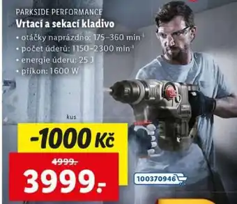 Lidl PARKSIDE PERFORMANCE Vrtačí a sekací kladivo nabídka