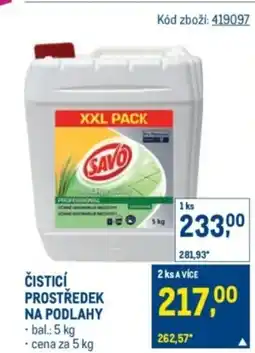 Makro Čisticí prostředek na podlahy nabídka