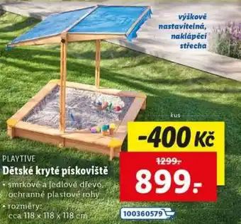 Lidl Dětské kryté pískoviště nabídka