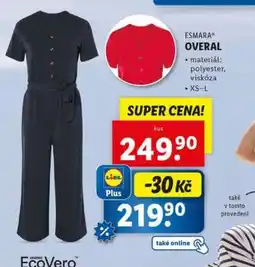 Lidl ESMARA OVERAL nabídka