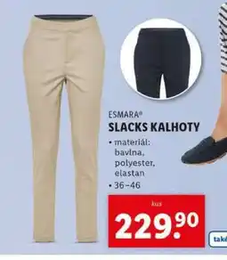 Lidl ESMARA SLACKS KALHOTY nabídka