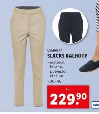 Lidl ESMARA SLACKS KALHOTY nabídka
