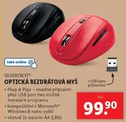 Lidl SILVERCREST Optická bezdrátová myš nabídka