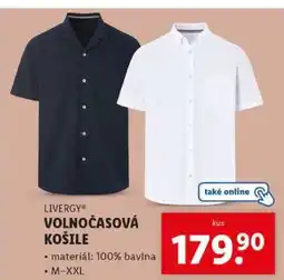 Lidl LIVERGY VOLNOČASOVÁ KOŠILE nabídka