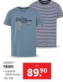 Lidl LIVERGY TRIKO nabídka