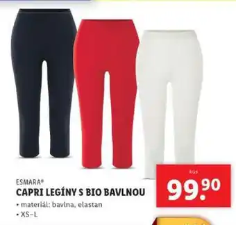 Lidl ESMARA CAPRI LEGÍNY S BIO BAVLNOU nabídka