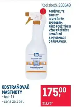 Makro Odstraňovač mastnoty nabídka