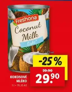 Lidl Freshona Coconut Milk Light nabídka