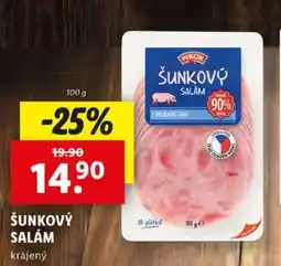 Lidl Šunkový salám nabídka
