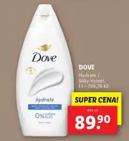 Lidl Dove Hydrate / Silky Velvet nabídka