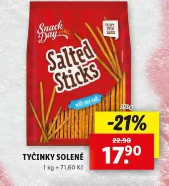 Lidl Snack Day Salted Sticks nabídka