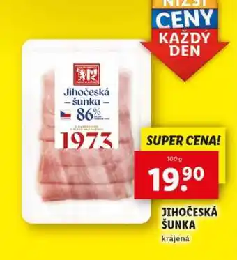 Lidl JIHOČESKÁ ŠUNKA krájená nabídka