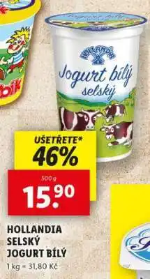 Lidl Hollandia Selský jogurt bílý nabídka