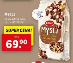 Lidl MYSLI čokoládové trio nabídka