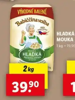 Lidl Babiččina volba Hladká mouka nabídka