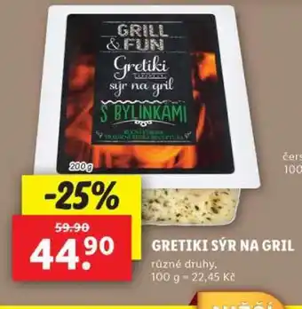 Lidl GRETKI SÝR NA GRIL nabídka