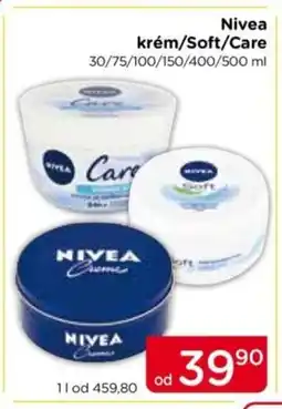 TOP drogerie NIVEA krém/Soft/Care nabídka
