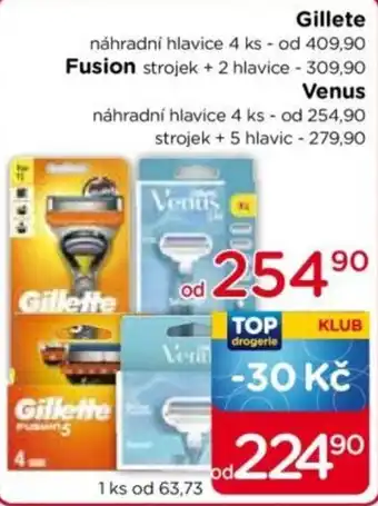TOP drogerie Gillete nabídka
