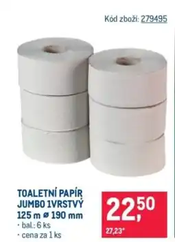 Makro Toaletní papír jumbo 1vrstvý nabídka