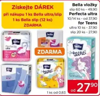 TOP drogerie Bella vložky nabídka