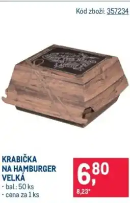 Makro Krabička na hamburger velká nabídka